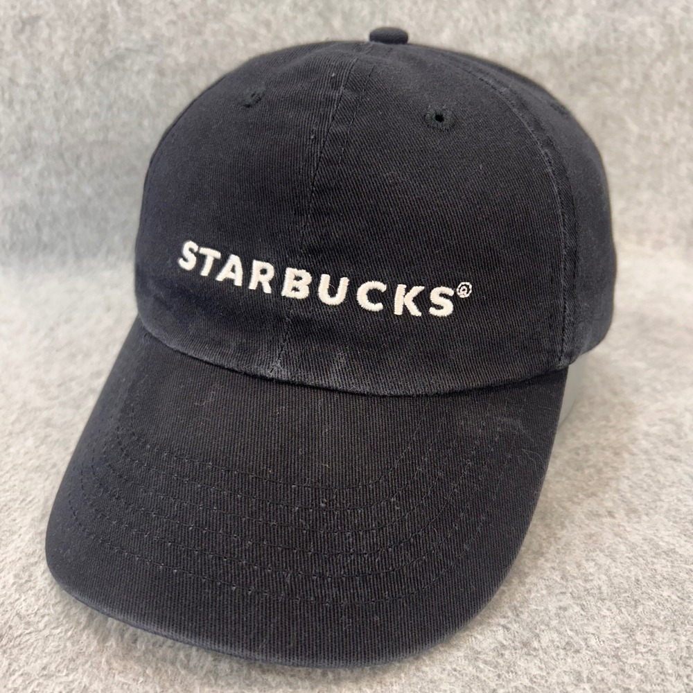 Starbucks Logo Unisex Black Starbucks Baseball Hat Adjustable Strap OSFM‎